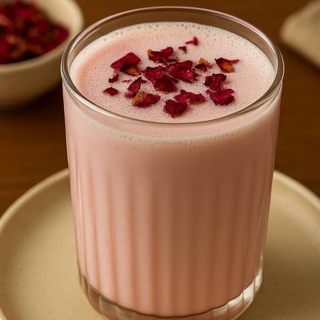 Make creamy rose milk at home in minutes! Blend fresh rose syrup with chilled milk for a refreshing drink. Try this easy recipe today!